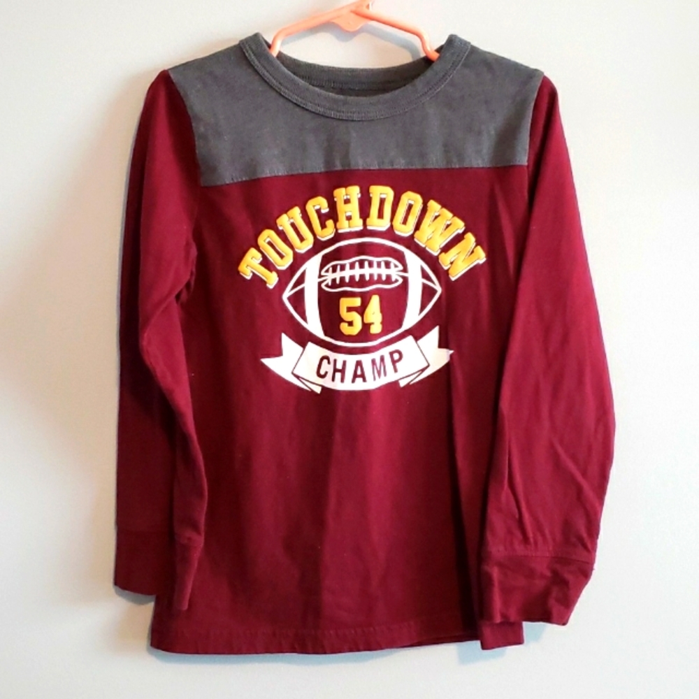 Boy's 5T Children's Place long sleeve graphic shirt with football